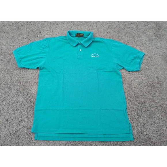 Vintage Country Cottons Polo Shirt Mens XL Sprint PCS Telco Made in USA - Picture 1 of 10